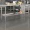 Emma and Oliver Under Shelf for Kitchen Prep and Work Tables - Adjustable Galvanized Lower Shelf for Stainless Steel Tables